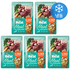 하림펫푸드 전연령 강아지 더리얼 밀 냉동 화식사료, 오리, 60g, 5개