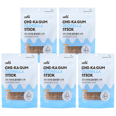 꼬뜨 강아지 치카껌 스틱, 클로렐라, 100g, 5개