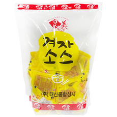 태산 맛미 일회용 미니 겨자 소스 3g (200개입) 대용량 업소용 포장용 배달용 냉면 소스 소포장, 6개, 600g