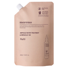 모레모 미라클 100 앰플 워터 트리트먼트 리필 파우치, 400ml, 2개