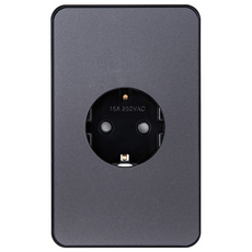 CHEIL ELECTRIC The Art Plus 金屬灰色插座 1, 1個