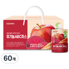 Cheonho N Care Organic ABC果汁富含每日活力的黃金比例, 70ml, 60包