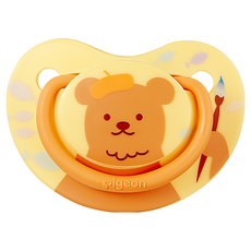 더블하트 노리개젖꼭지 FunFriends 1단계/2단계/3단계, 1개, 옐로우베어, 2단계