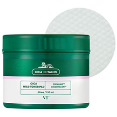 VT COSMETICS 積雪草溫和爽膚棉, 60片, 1罐
