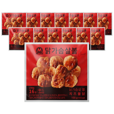 미트리 닭가슴살 볼 치즈불닭, 100g, 14개