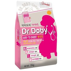 인터펫코리아 강아지 닥터도비 기능성 사료, 장건강/유산균, 5kg, 1개