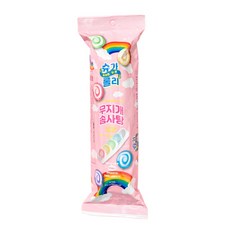 마카롱닮은 슈가롤리 무지개 솜사탕, 12g, 4개