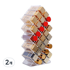 심플마켓 아크릴 립스틱 정리함 28구, 투명, 2개