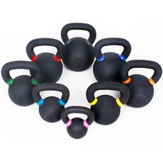 바디스톤 뉴 분체 케틀벨, 16kg, 블랙