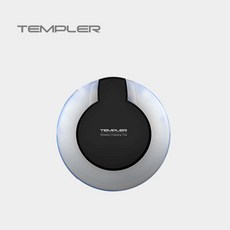 템플러 무선 충전 패드 TEM-WCP2-100, 블랙, 1개
