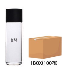 미르코리아 패트병 골드용기 100개, 블랙, 400ml