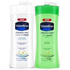 바세린 어드밴스드+알로에수드 바디로션, 2개, 450ml