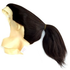 HUMAN HAIR 인모가발 미용연습용 18인치 100%/홀더/민두별도 전체 가발, 가발, 단품