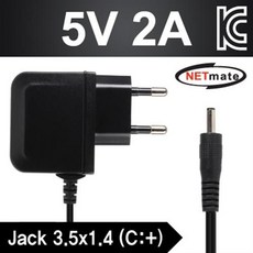 NETmate DC 5V 2A SMPS 아답터(3.5X1.4mm) / NM-P5234, 1