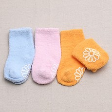 우리섬유 유아동양말 무지 수면 중목 양말 동일색상 3켤레
