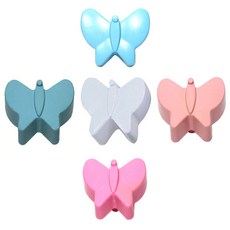 철물프렌드 플라스틱 1구손잡이시리즈, 나비손잡이 화이트