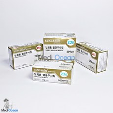 성심메디칼 일회용주사침(Long Needle) 23G 6cm 판매단위:박스(200개), 1개