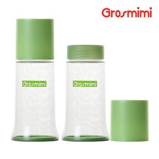 그로미미 일회용 젖병 250ml, 노꼭지, 그린, 1개