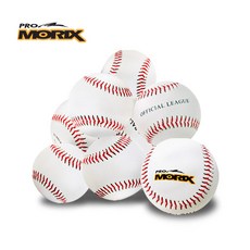 프로모릭스 연습용 경식 야구공, 12개, 흰색