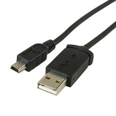 velton 미니5핀케이블 Mini5핀케이블 외장하드5핀케이블 충전 케이블, 블랙, 미니5핀