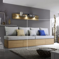 비앙스 지오니 2인 패브릭 수납소파(서랍형) 소파, F형(에쉬그레이)