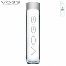 [VOSS 워터 800ml(STILL)-5pcs]/생수/탄산수/심층수/빙하수/프리미엄생수/물/, 5개, 800ml