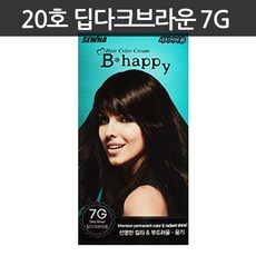 세화 비해피 헤어 컬러 크림, 20호 딥다크브라운 7G, 1개
