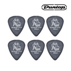 던롭 피크 기타피크 게이터그립 스탠다드 2.0mm 417R2.0 (세트 6) Gator Grip STD Dunlop Pick