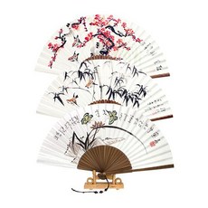 사군자부채