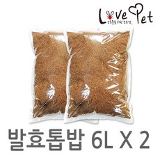 러브펫 장수풍뎅이 사슴벌레 매트 곤충 발효 톱밥 6L, 2매