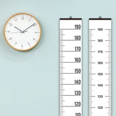 디자인아지트 기성 키재기자 족자봉 심플B, 화이트+블랙, 1개