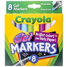 Crayola 젤 마커 8색, 혼합 색상, 1세트