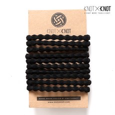 KNOTXKNOT 웨이브 스트롱 심리스 헤어밴드 10개셋트