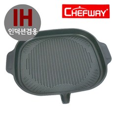 쉐프웨이 IH 인덕션 메가스톤코팅 구이팬, 1개, 32 x 29cm