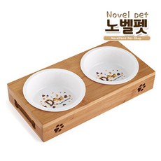 고급원목 세라믹 펫트레이, 2구, 1개