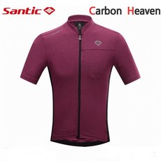 Santic 반팔 자전거 져지 남녀공용 상의