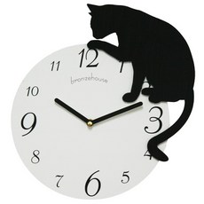 WMC-058 고양이 무소음 인테리어벽시계 집들이선물 고양이장식벽시계, 058고양이무소음