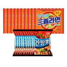 [킹스랜드] 볶음간짬뽕 10개 + 삼양라면 10개, 1세트