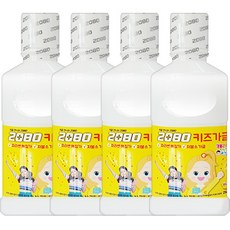 2080 애경 치과놀이 가글 바나나맛, 250ml, 4개