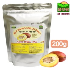 미국산 와일드 망고 종자추출 분말, 200g, 1개