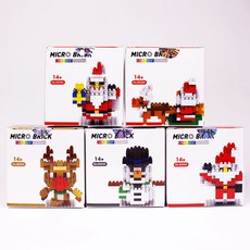 쥬크박스 3000크리스마스나노블럭[랜덤발송] 작은블럭 블럭 블록, 랜덤발송