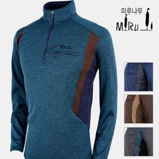 미루나무 국내생산 베이카 기모티셔츠 남자 겨울 기모 등산복 남성 작업복