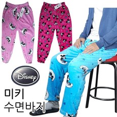 디즈니 남여 커플 [미키정품] 밍크 미키마우스 실내바지 수면바지 F702