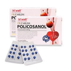 하이웰 프리미엄 폴리코사놀 60정 2통, 20mg, 2개