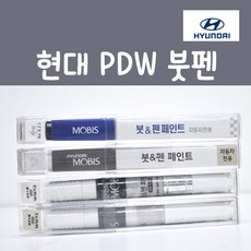 순정품 현대모비스 PDW 퓨어화이트 붓펜 카페인트, 1개