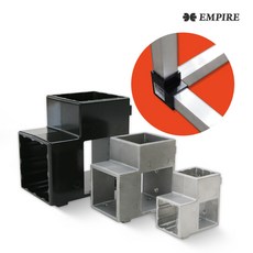 엠파이어 사각파이프조인트 사각조인트 파이프연결 보강철물 30mm, 사각조인트30