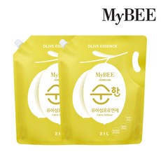 마이비 순한 유아유연제 리필 2100ml 2개, 단품