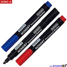 donga 매직 유성매직(국산품)논드라이(Nondry)x12 Donga, 흑색, 1개