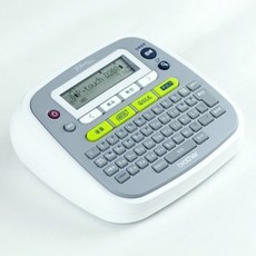브라더 PT-D200 라벨프린터 (가정용) AAA건전지사용 전원 어댑터 별도(BL8002), (흰색/회색)