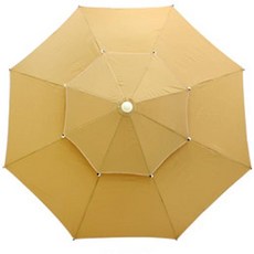 조아캠프 팔각고정식 파라솔 특대, 베이지(CE494), 1개